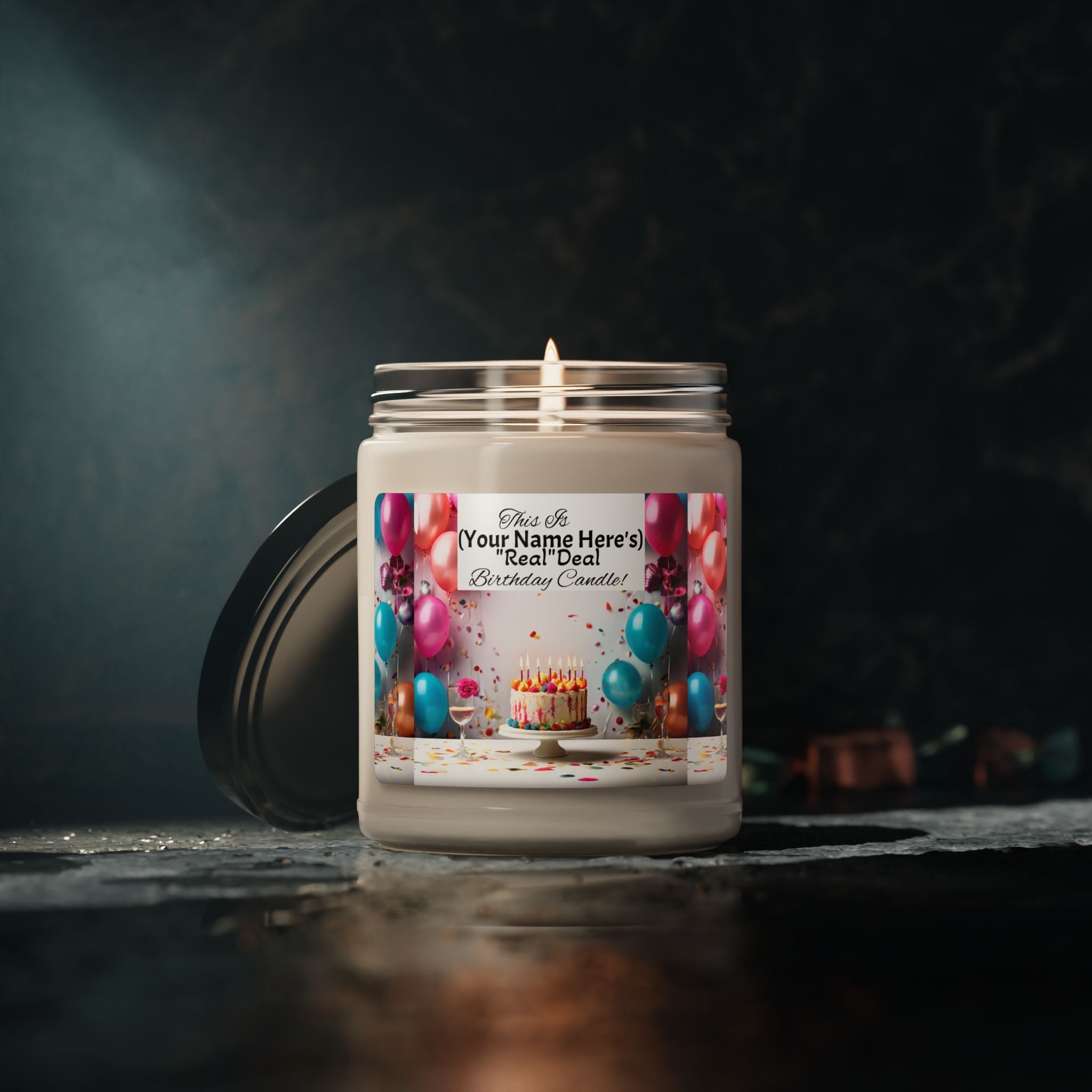 Birthday Celebration Customizable Your Name Here Candle - S-Mart Shop Smart Treasures