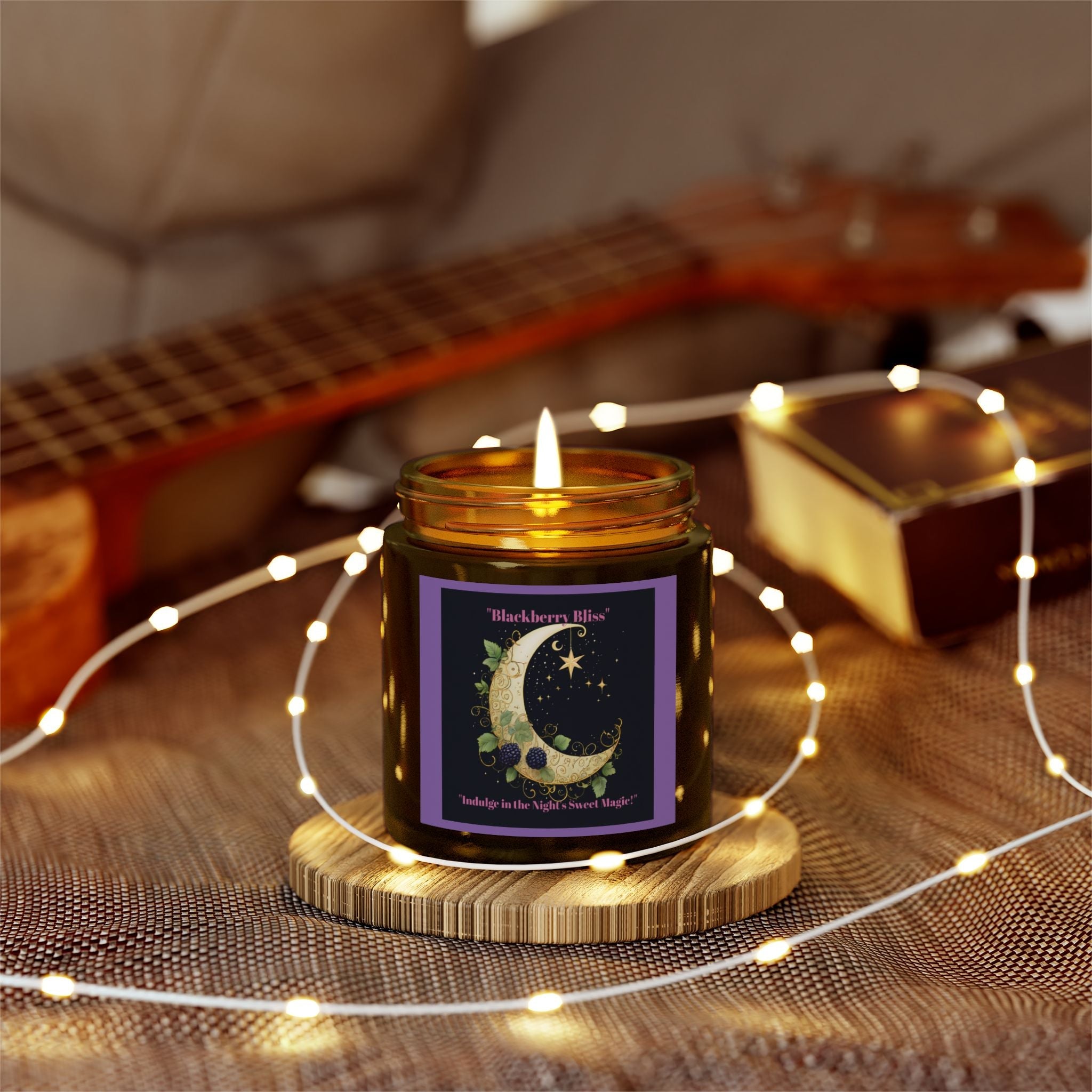 Blackberry Bliss Scented Candle - Coconut Apricot Wax, 4oz & 9oz - S-Mart Shop Smart Treasures