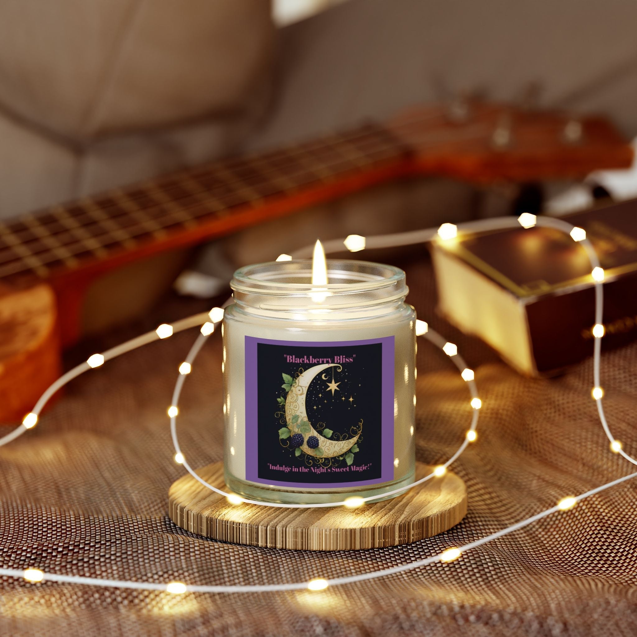 Blackberry Bliss Scented Candle - Coconut Apricot Wax, 4oz & 9oz - S-Mart Shop Smart Treasures