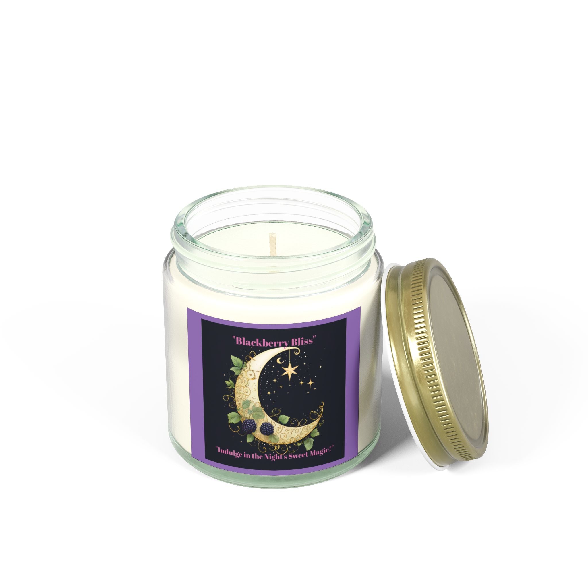 Blackberry Bliss Scented Candle - Coconut Apricot Wax, 4oz & 9oz - S-Mart Shop Smart Treasures