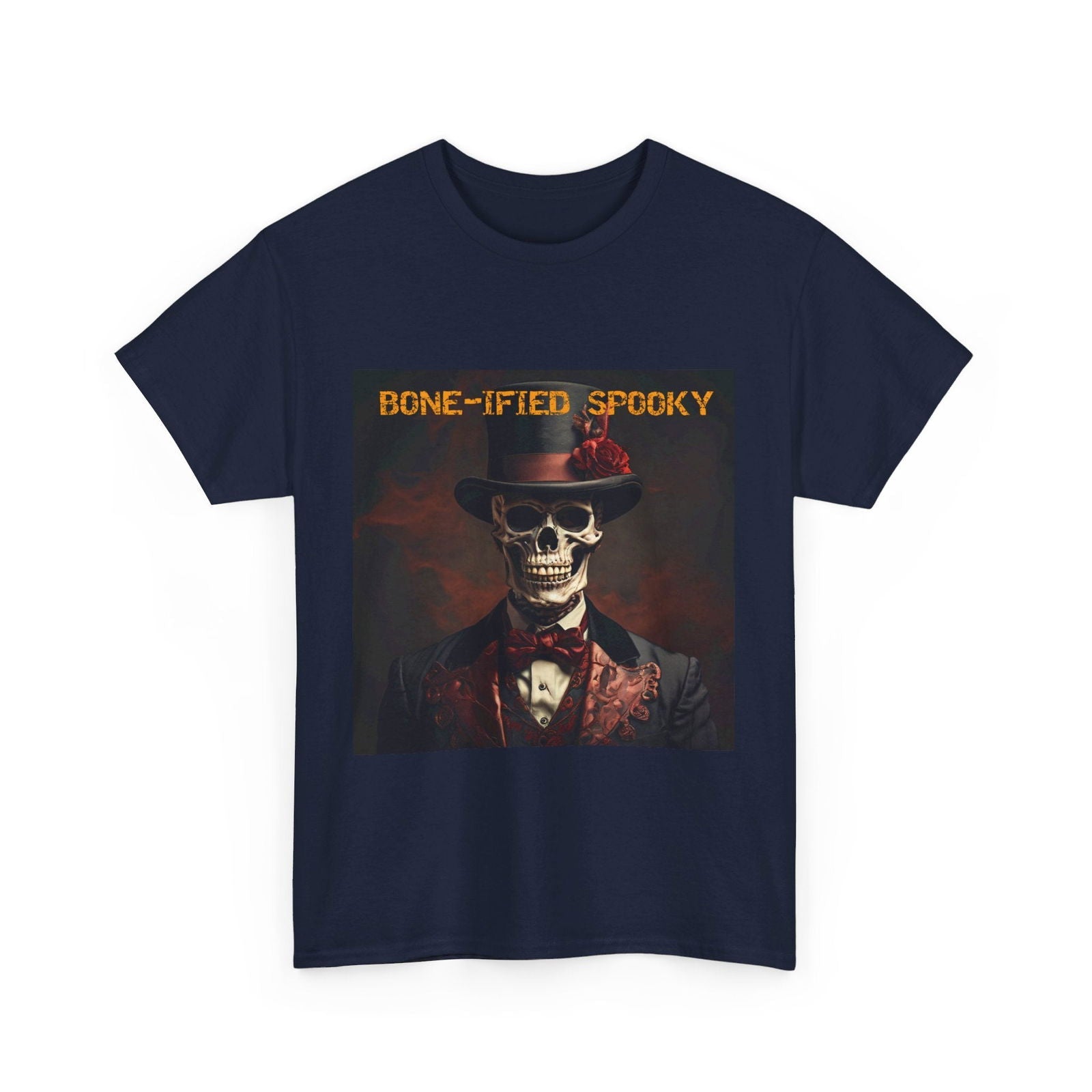 BONE-IFIED SPOOKY Unisex Heavy Cotton Tee - S-Mart Shop Smart Treasures