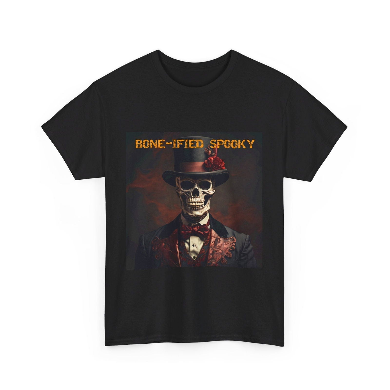 BONE-IFIED SPOOKY Unisex Heavy Cotton Tee - S-Mart Shop Smart Treasures