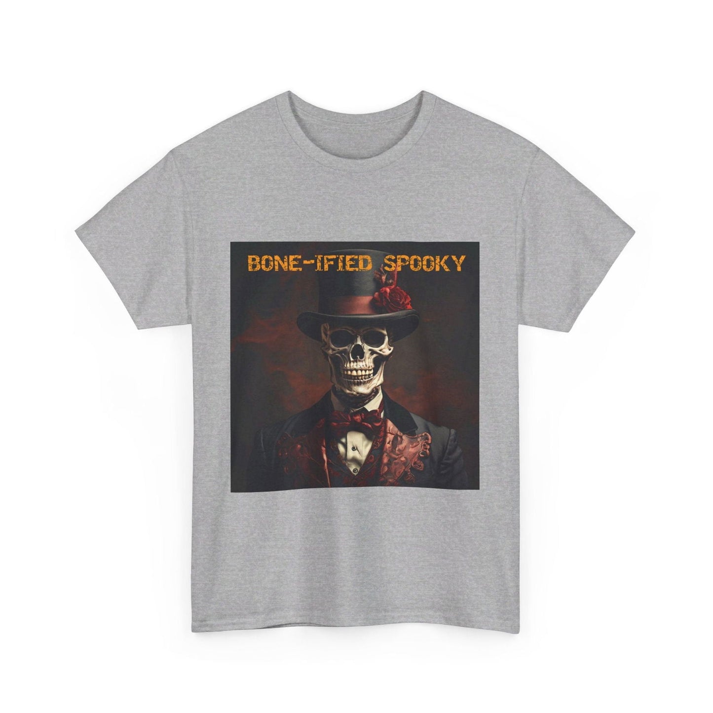 BONE-IFIED SPOOKY Unisex Heavy Cotton Tee - S-Mart Shop Smart Treasures