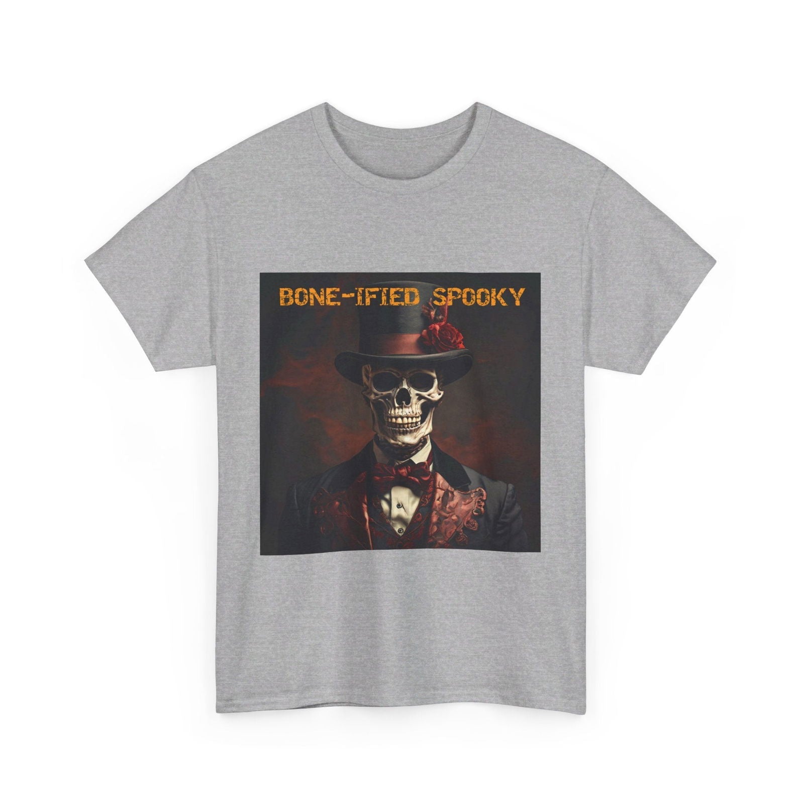 BONE-IFIED SPOOKY Unisex Heavy Cotton Tee - S-Mart Shop Smart Treasures