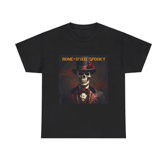 BONE-IFIED SPOOKY Unisex Heavy Cotton Tee - S-Mart Shop Smart Treasures