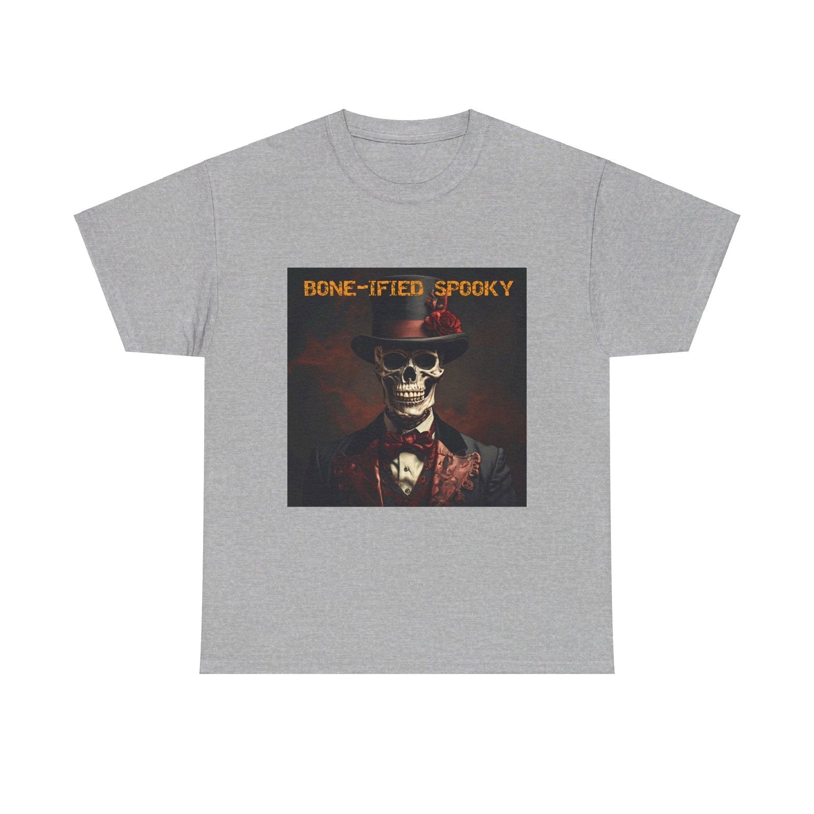 BONE-IFIED SPOOKY Unisex Heavy Cotton Tee - S-Mart Shop Smart Treasures
