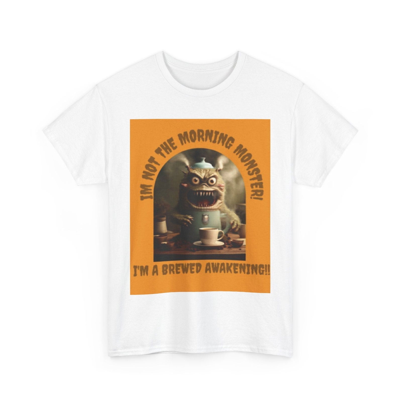 Brewed Awakening Unisex Heavy Cotton Tee - S-Mart Shop Smart Treasures