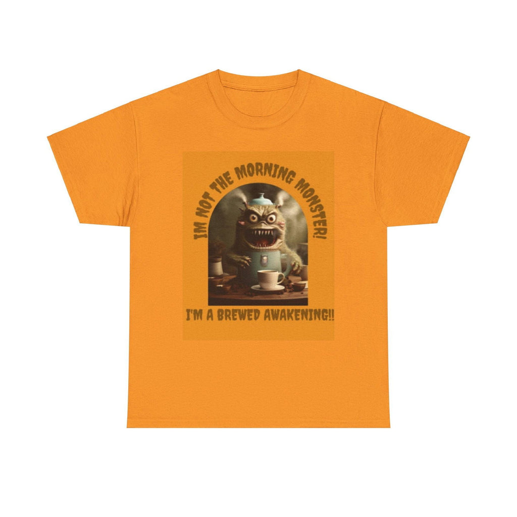 Brewed Awakening Unisex Heavy Cotton Tee - S-Mart Shop Smart Treasures
