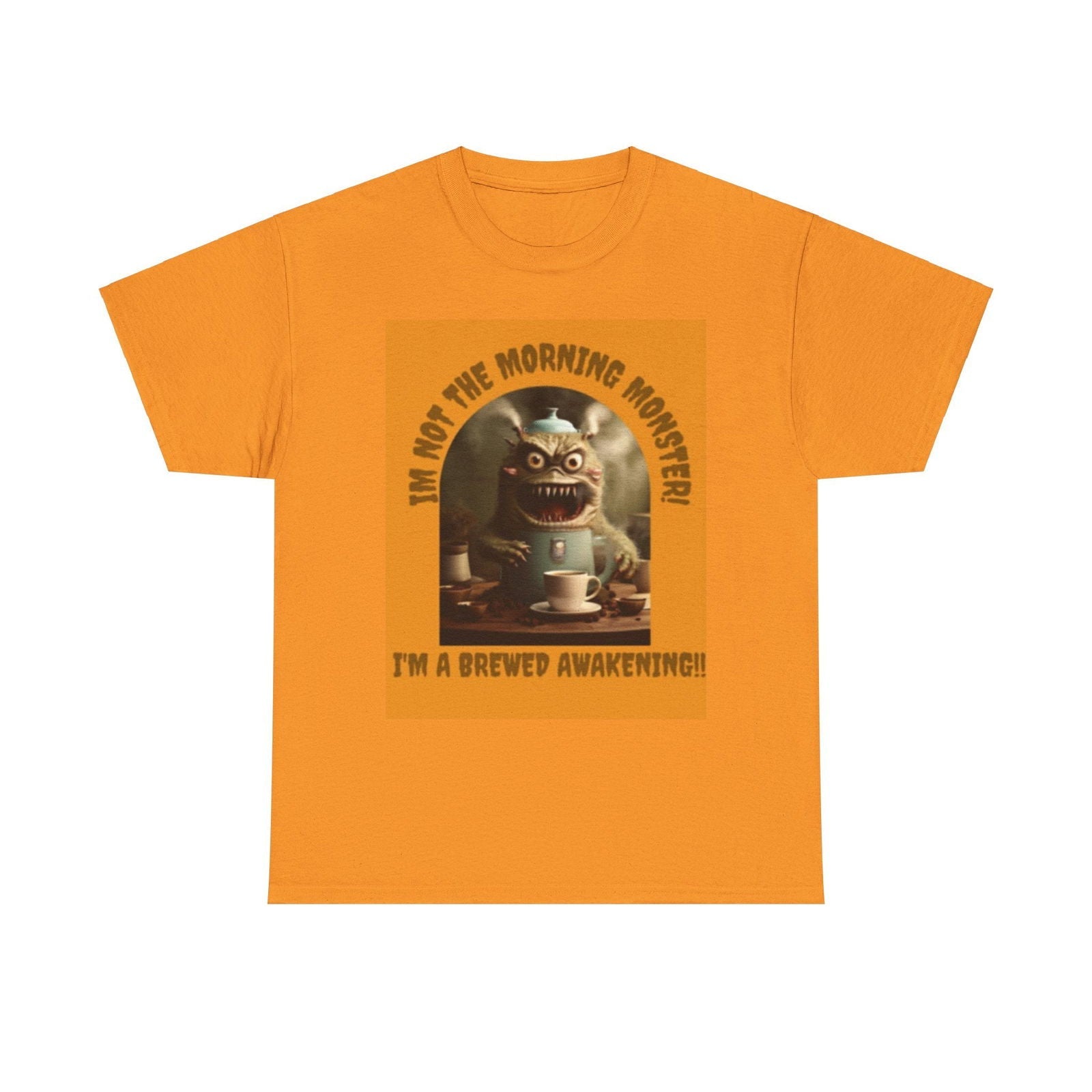 Brewed Awakening Unisex Heavy Cotton Tee - S-Mart Shop Smart Treasures