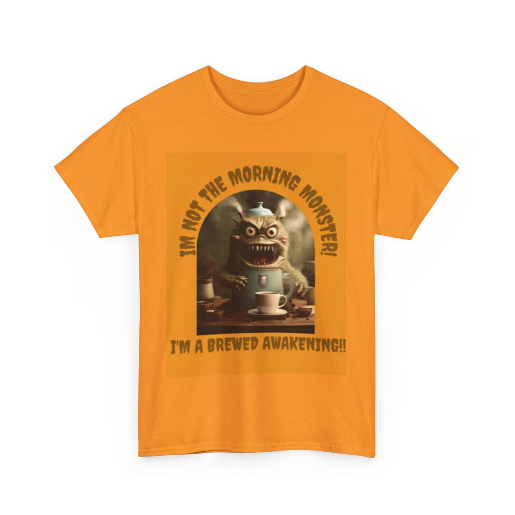 Brewed Awakening Unisex Heavy Cotton Tee - S-Mart Shop Smart Treasures