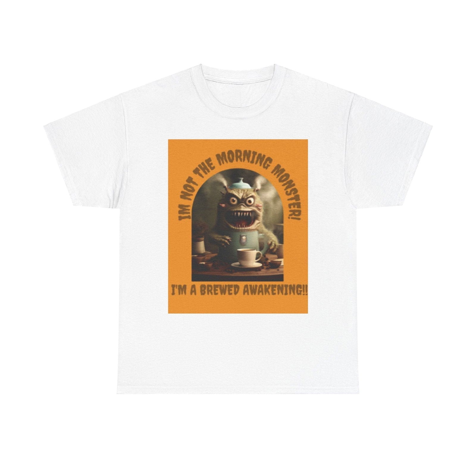 Brewed Awakening Unisex Heavy Cotton Tee - S-Mart Shop Smart Treasures