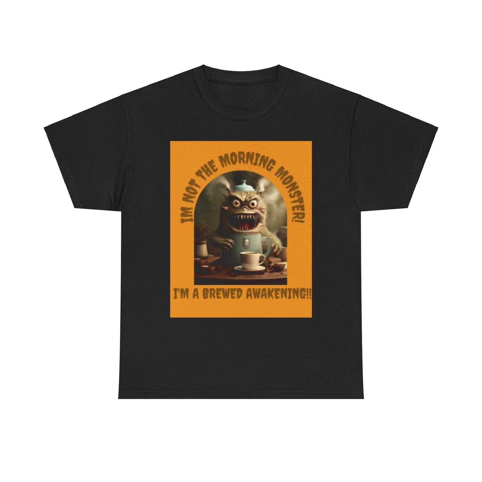 Brewed Awakening Unisex Heavy Cotton Tee - S-Mart Shop Smart Treasures