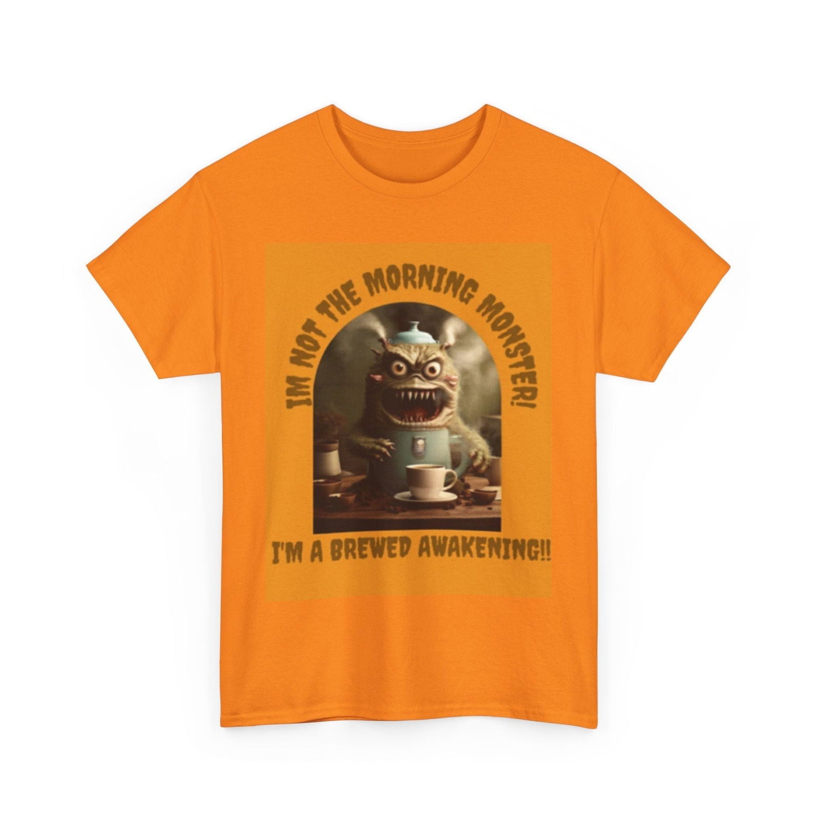 Brewed Awakening Unisex Heavy Cotton Tee - S-Mart Shop Smart Treasures