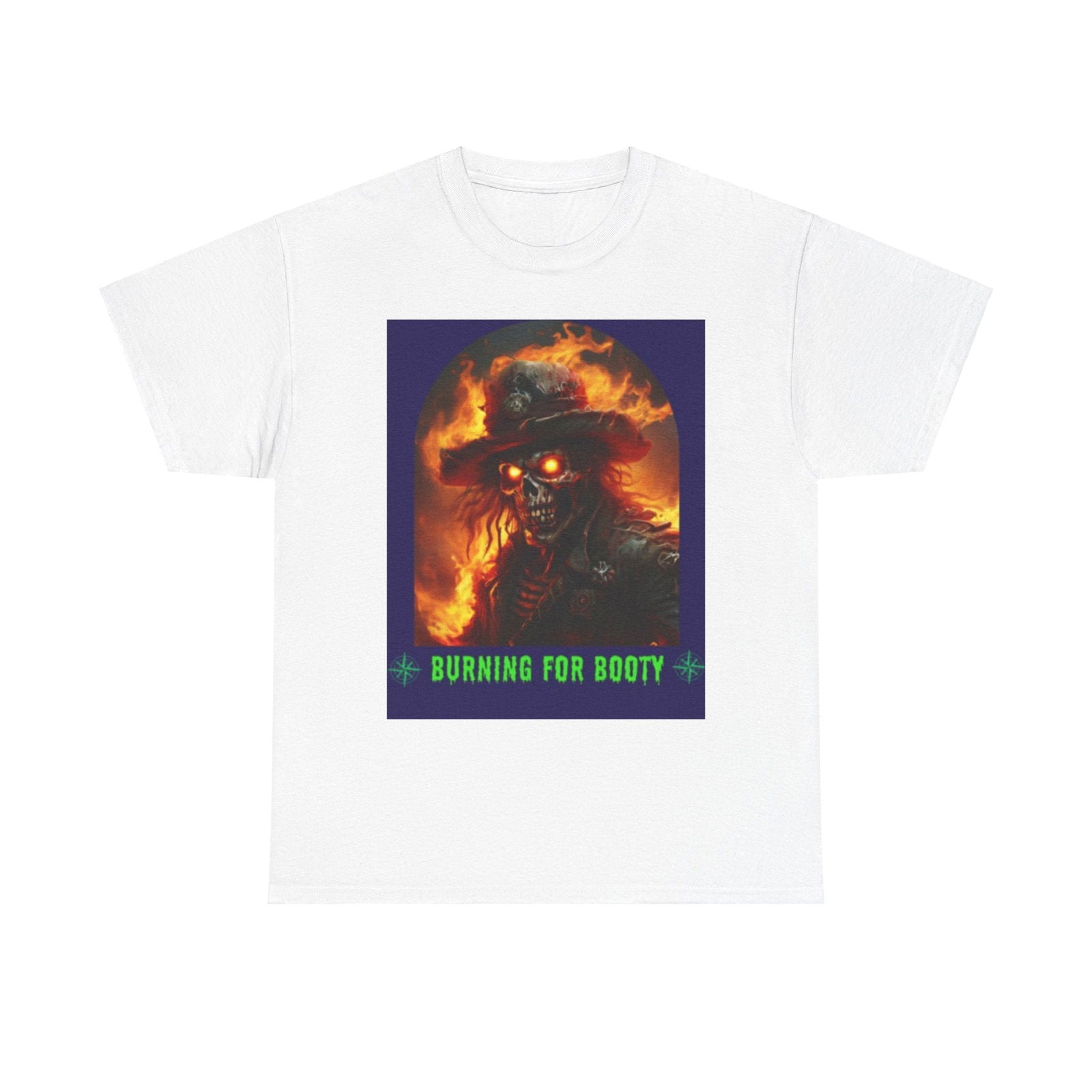 Burning for Booty Halloween Unisex Heavy Cotton Tee - S-Mart Shop Smart Treasures