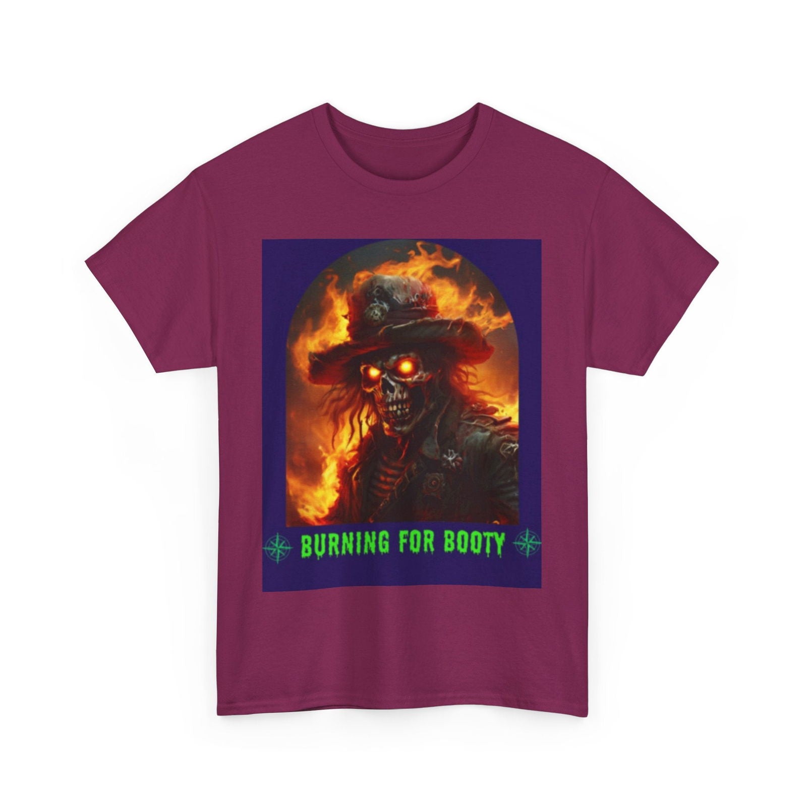 Burning for Booty Halloween Unisex Heavy Cotton Tee - S-Mart Shop Smart Treasures