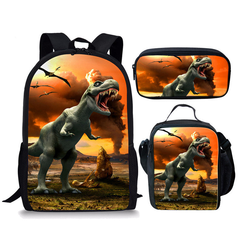 Backpack Dinosaur Schoolbag Children's Meal Bag