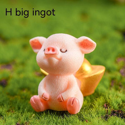 Fortune Pig Resin Decorations Crafts