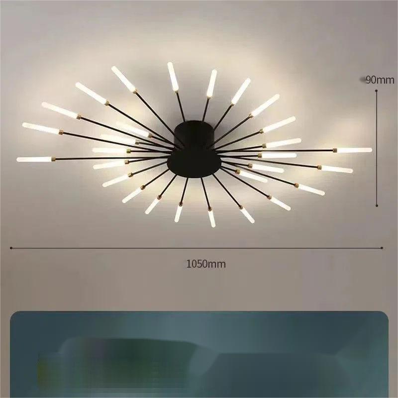 Ceiling Room Lights With Special Iron Decoration