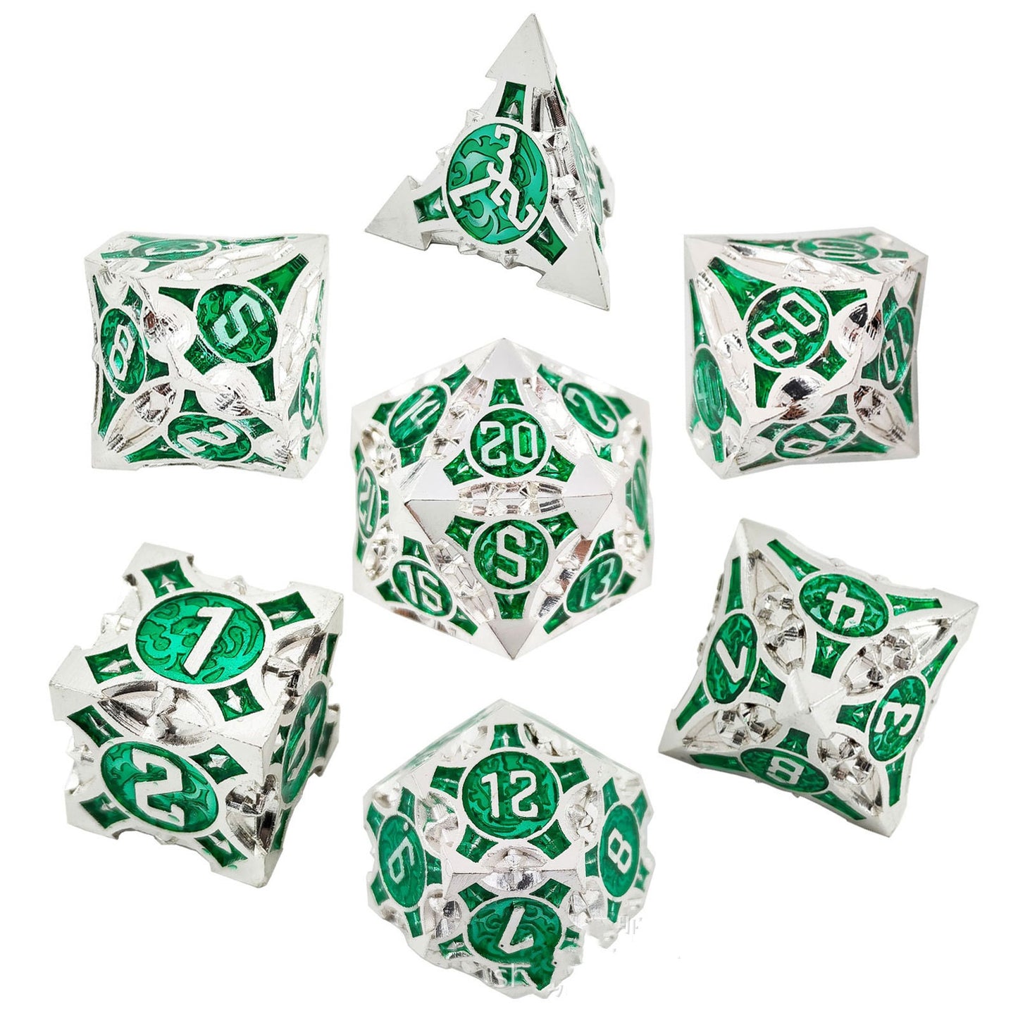 Metal Dice Solid Set Desktop Game