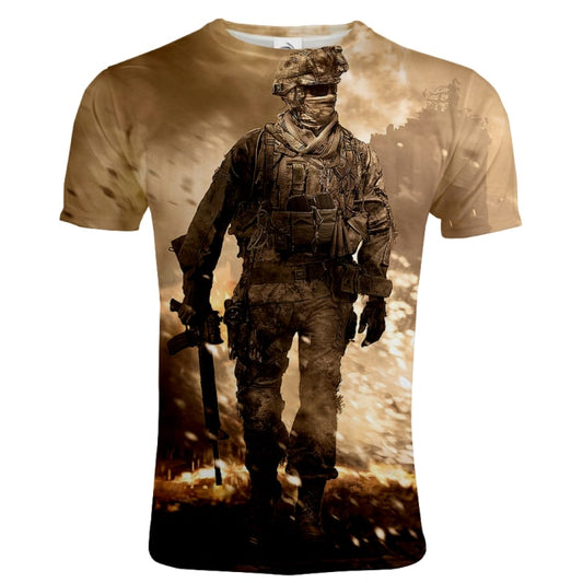 Men's Fashion 3D Digital T-shirt