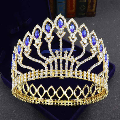 Baroque Rhinestone High-end Crown Headdress Wedding Dress Accessories