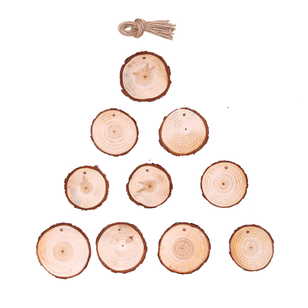 Creative Christmas Solid Wood Decoration Pendant