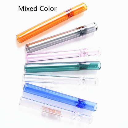 High Borosilicate Glass Shrinkage Type Straight Pipe Smoker Accessories