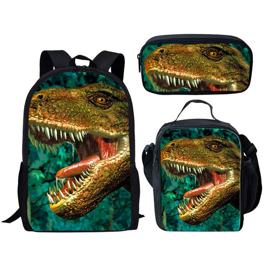 Backpack Dinosaur Schoolbag Children's Meal Bag