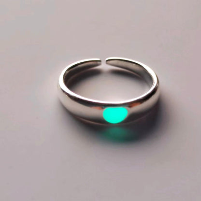 Fashion Personality Gel Drop Glow Couple Ring