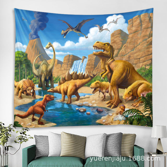 Dinosaur Wall Beach Carpet Cloth