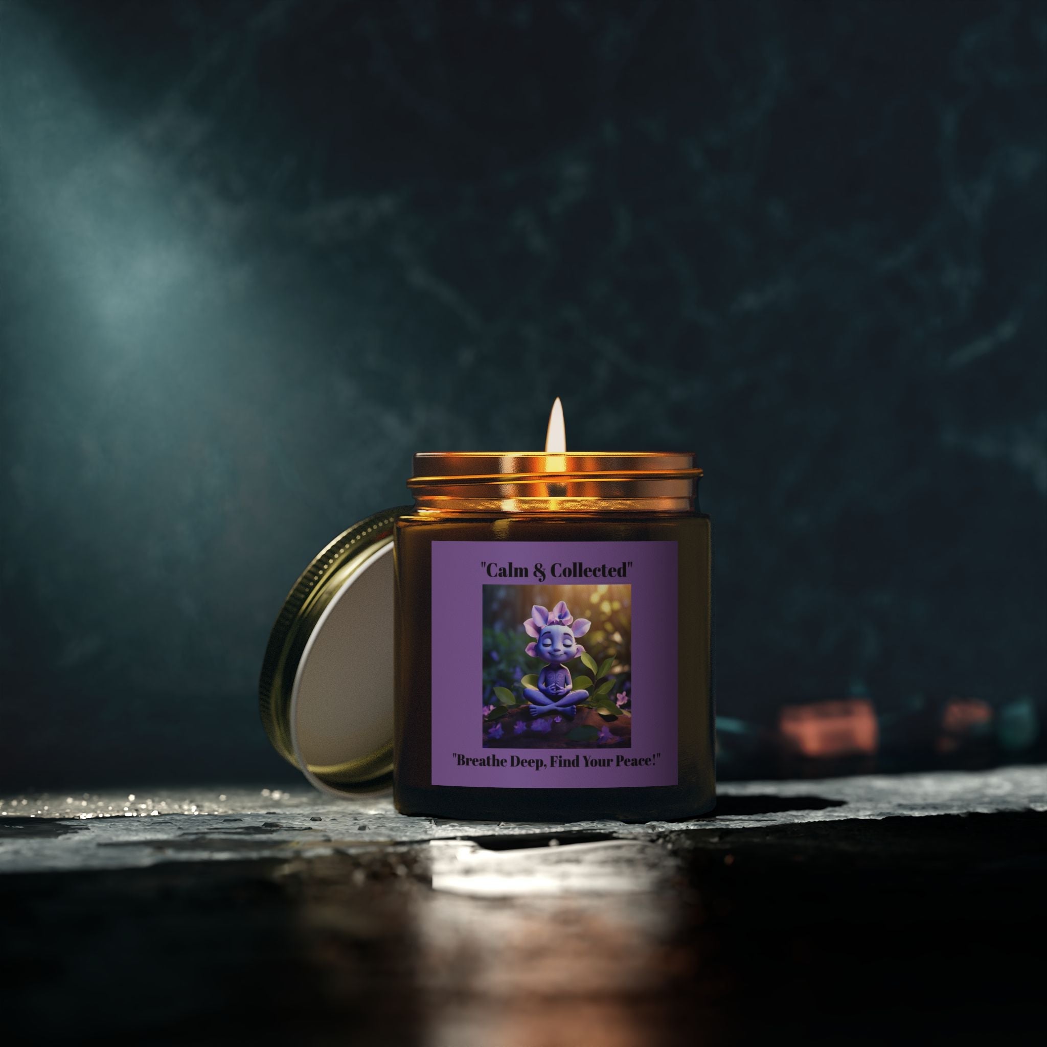 Calm & Collected Scented Candle - Breathe Deep, Find Your Peace - Relaxation Gift - S-Mart Shop Smart Treasures