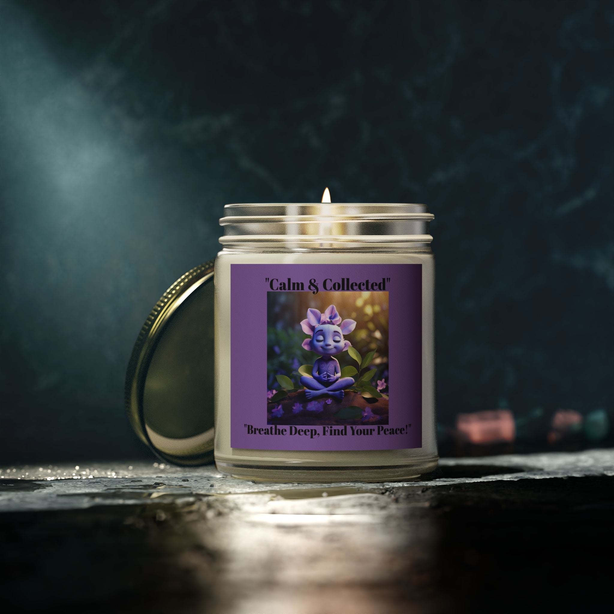 Calm & Collected Scented Candle - Breathe Deep, Find Your Peace - Relaxation Gift - S-Mart Shop Smart Treasures