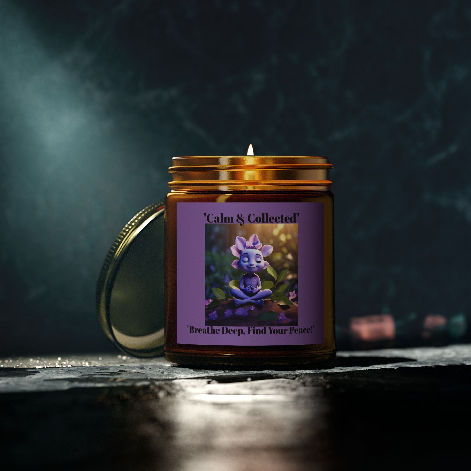 Calm & Collected Scented Candle - Breathe Deep, Find Your Peace - Relaxation Gift - S-Mart Shop Smart Treasures