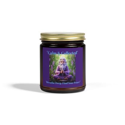 Calm & Collected Scented Candle - Coconut Apricot Wax (4oz, 9oz) - Breathe Deep, Find Your Peace! - S-Mart Shop Smart Treasures