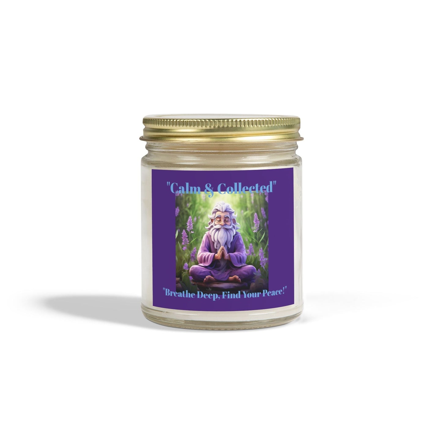 Calm & Collected Scented Candle - Coconut Apricot Wax (4oz, 9oz) - Breathe Deep, Find Your Peace! - S-Mart Shop Smart Treasures