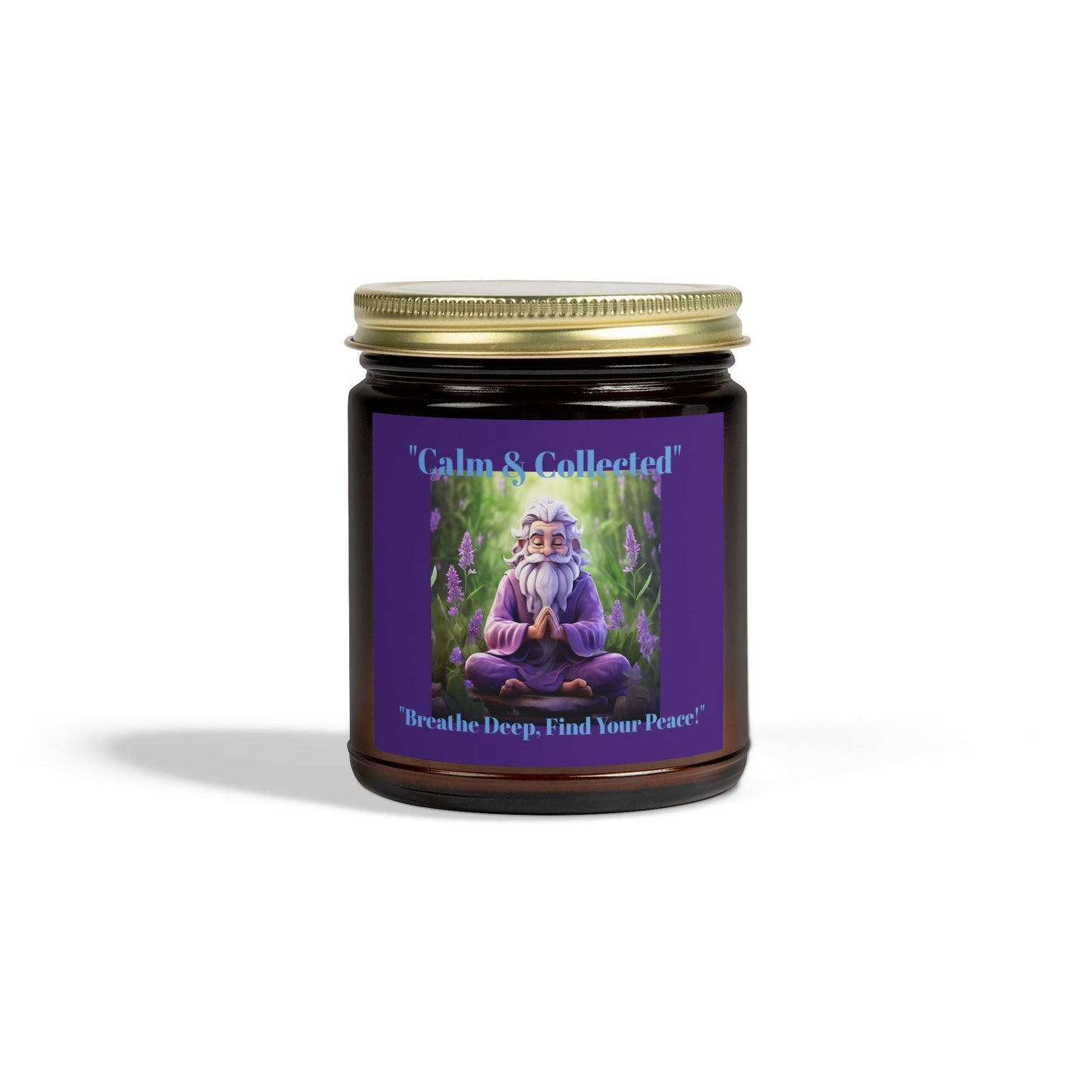 Calm & Collected Scented Candle - Coconut Apricot Wax (4oz, 9oz) - Breathe Deep, Find Your Peace! - S-Mart Shop Smart Treasures