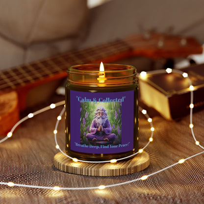 Calm & Collected Scented Candle - Coconut Apricot Wax (4oz, 9oz) - Breathe Deep, Find Your Peace! - S-Mart Shop Smart Treasures
