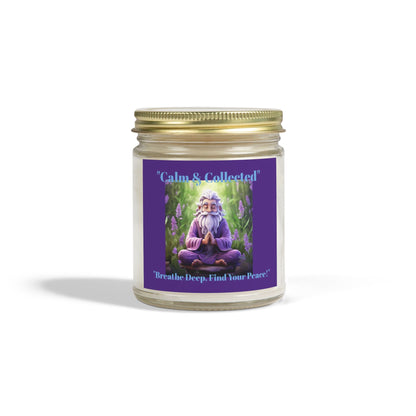 Calm & Collected Scented Candle - Coconut Apricot Wax (4oz, 9oz) - Breathe Deep, Find Your Peace! - S-Mart Shop Smart Treasures