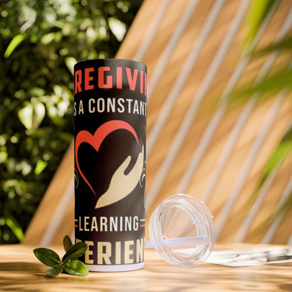 Care Giving Skinny Tumbler with Straw, 20oz - S-Mart Shop Smart Treasures