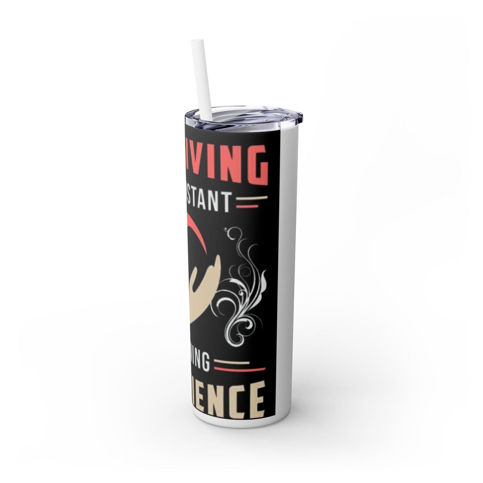 Care Giving Skinny Tumbler with Straw, 20oz - S-Mart Shop Smart Treasures