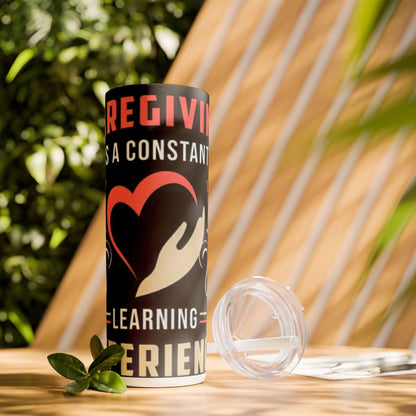 Care Giving Skinny Tumbler with Straw, 20oz - S-Mart Shop Smart Treasures