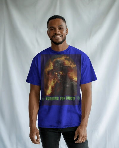 Burning for Booty Halloween Unisex Heavy Cotton Tee - S-Mart Shop Smart Treasures