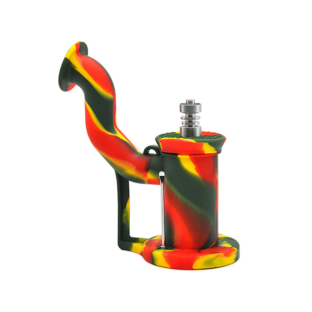 Titanium Pin Silicone Color Smoking Set