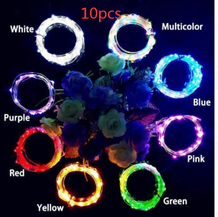 Wine Bottle Lights String 2M 20leds Christmas Decorations Copper Wire String Led Garland Lights Decor Wedding Festival Party