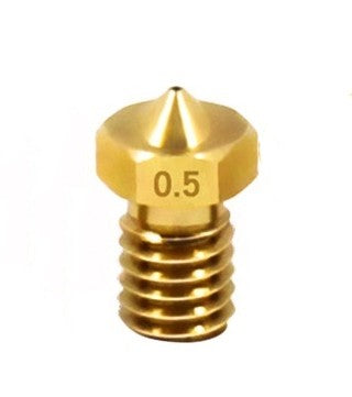 3D Printer E3D Nozzle Smooth Brass Nozzle M6 Threaded Brass Parts