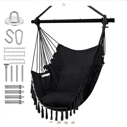 Folding Reinforced Iron Pipe Outdoor Hammock Anti-rollover Bedroom Swing Hanging Chair