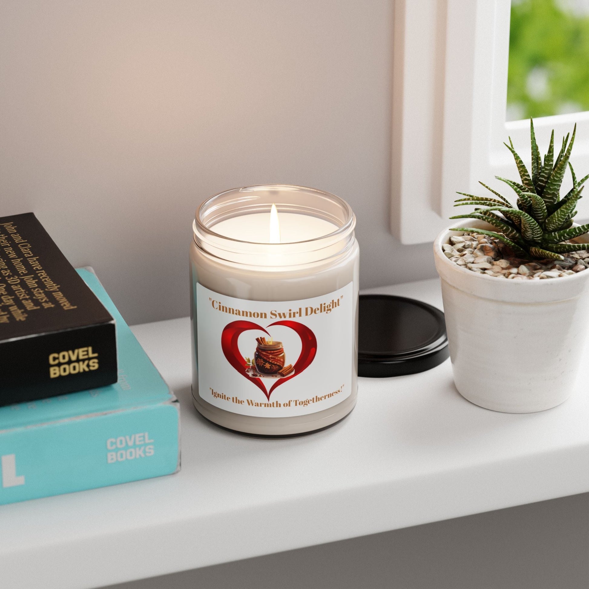 Cinnamon Swirl Delight Soy Candle | Ignite the Warmth of Togetherness | 9oz Aroma - S-Mart Shop Smart Treasures
