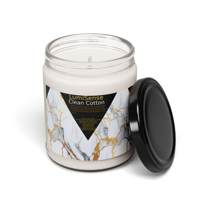 Clean Cotton Scented Soy Candle - 9oz Luxury Aromatherapy - S-Mart Shop Smart Treasures