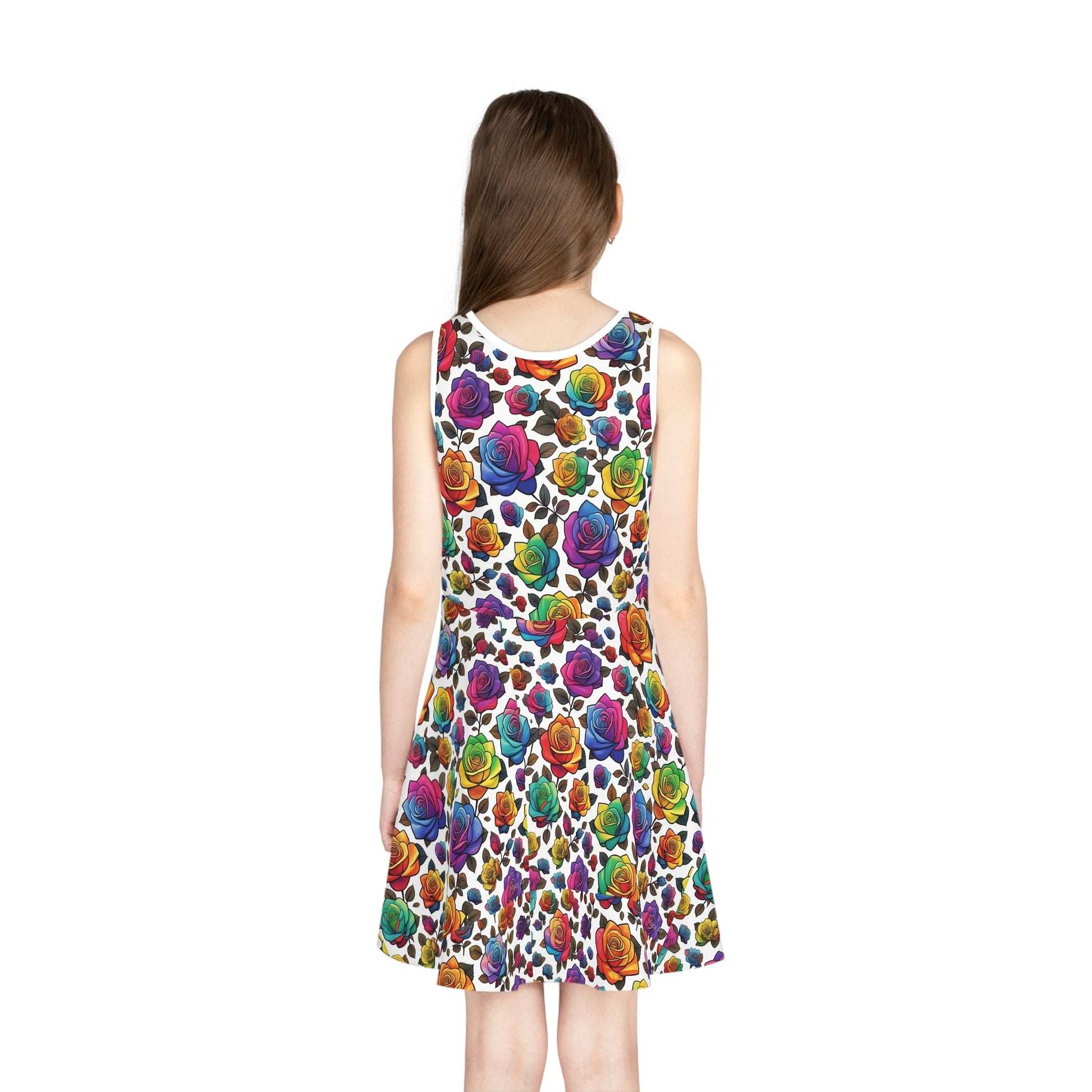 Colorful Floral Sleeveless Sundress for Girls - S-Mart Shop Smart Treasures