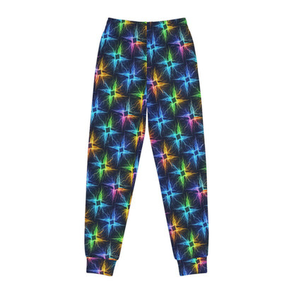 Colorful Neon Lightning Youth Joggers - Trendy & Comfortable Activewear - S-Mart Shop Smart Treasures